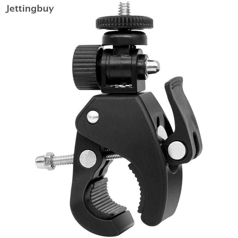 [Jetingbuy] Braçadeira De Parafuso De Liberação Qui Braet Bike Guiador Mount 1/4 Tripé Para Câmera DV Novo