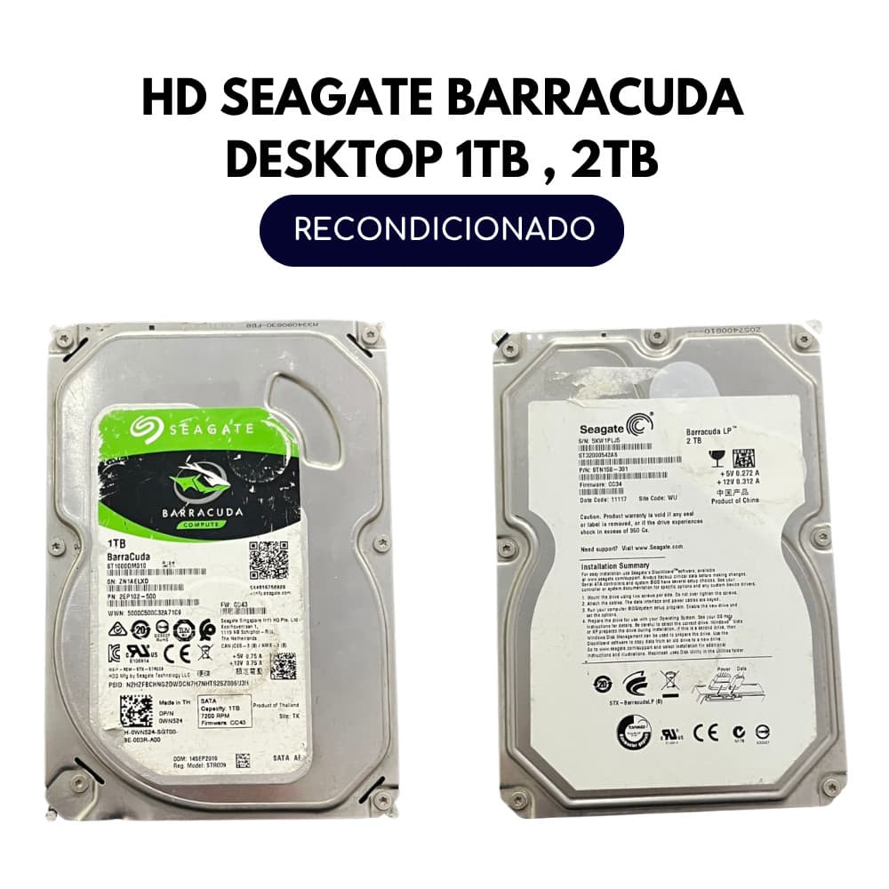 HD Seagate Barracuda Desktop 1TB , 2TB