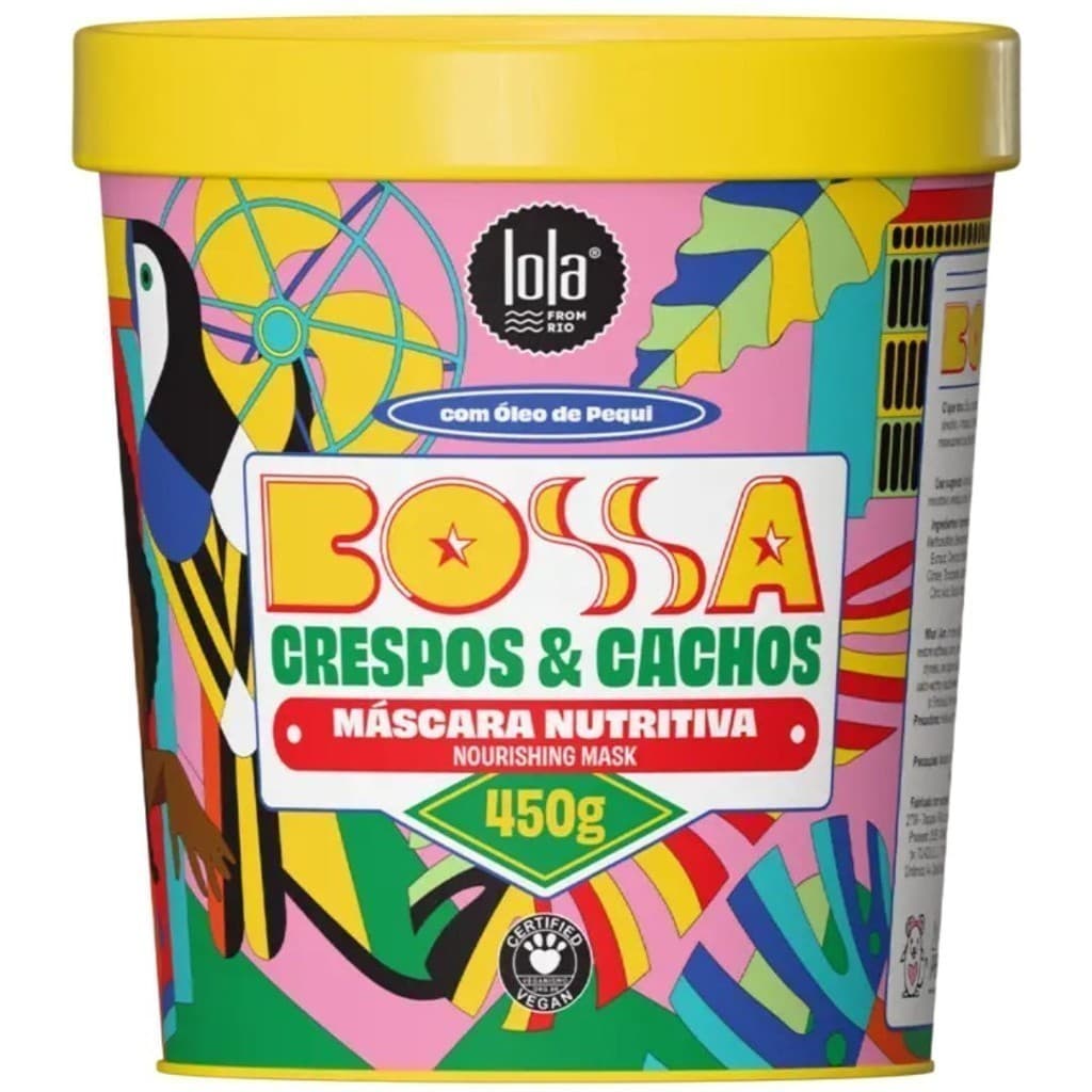 Máscara Nutritiva Bossa Crespos & Cachos 450g Lola Cosmetics