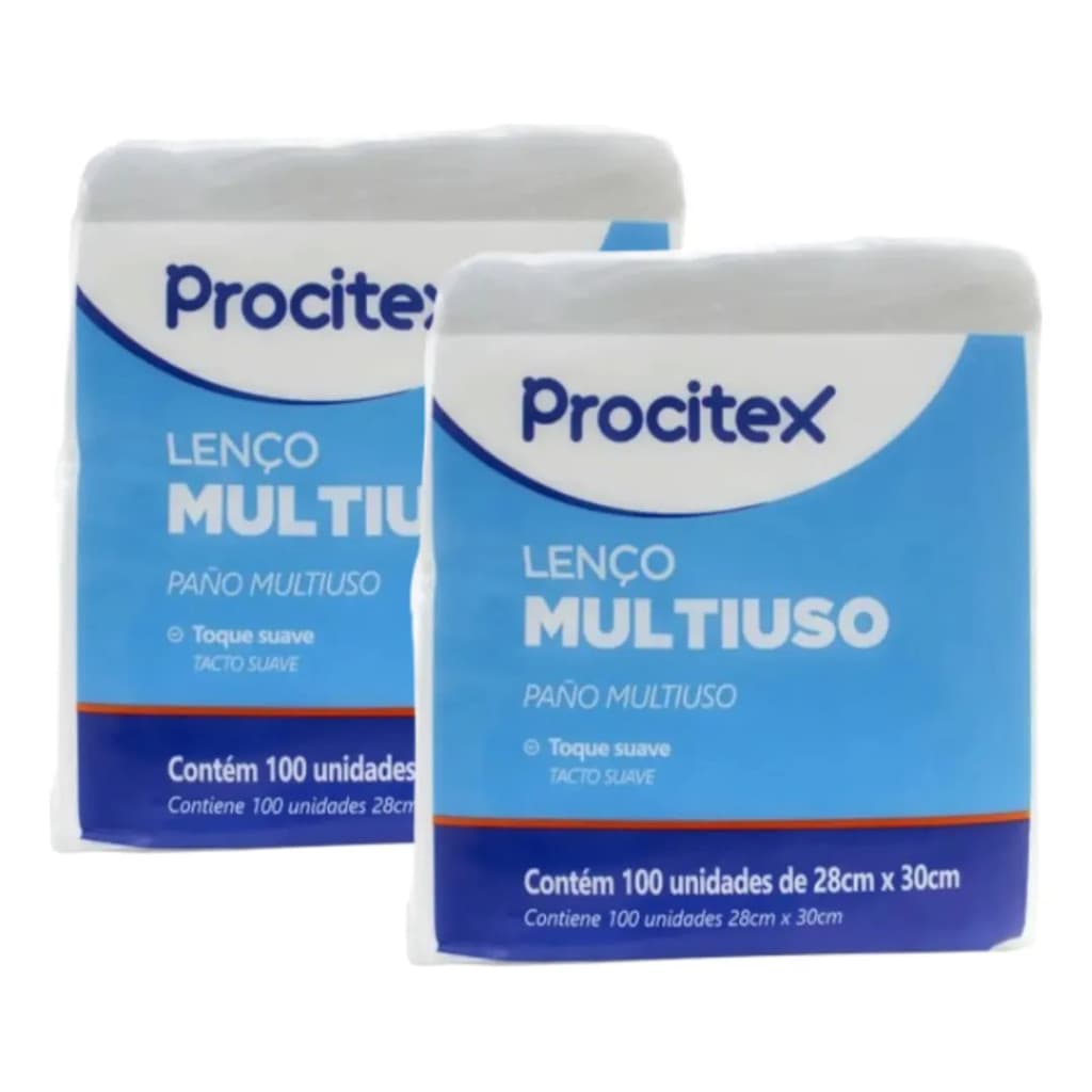 Lenço Banho Multiuso Procitex 28x30cm Cremer C/ 200 UN