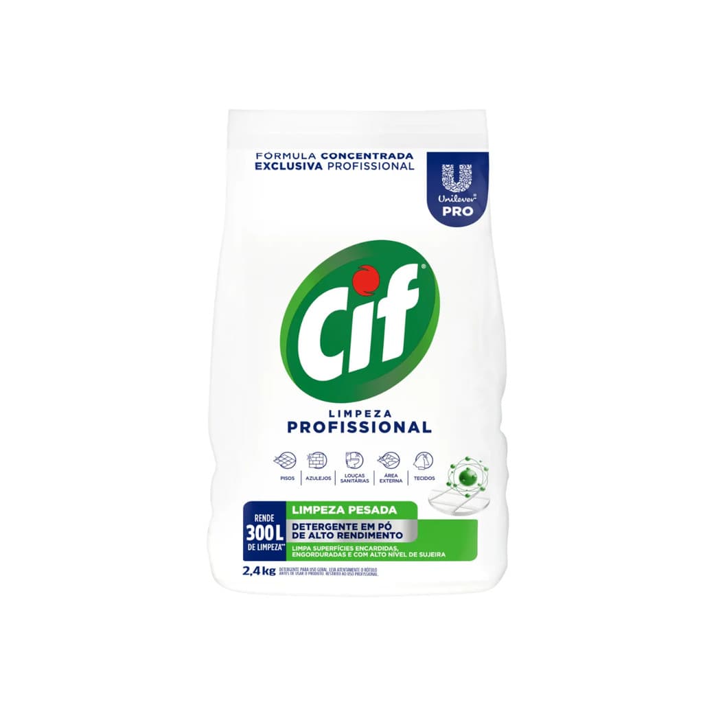 Limpador em Pó Limpeza Profissional 2,4kg Cif