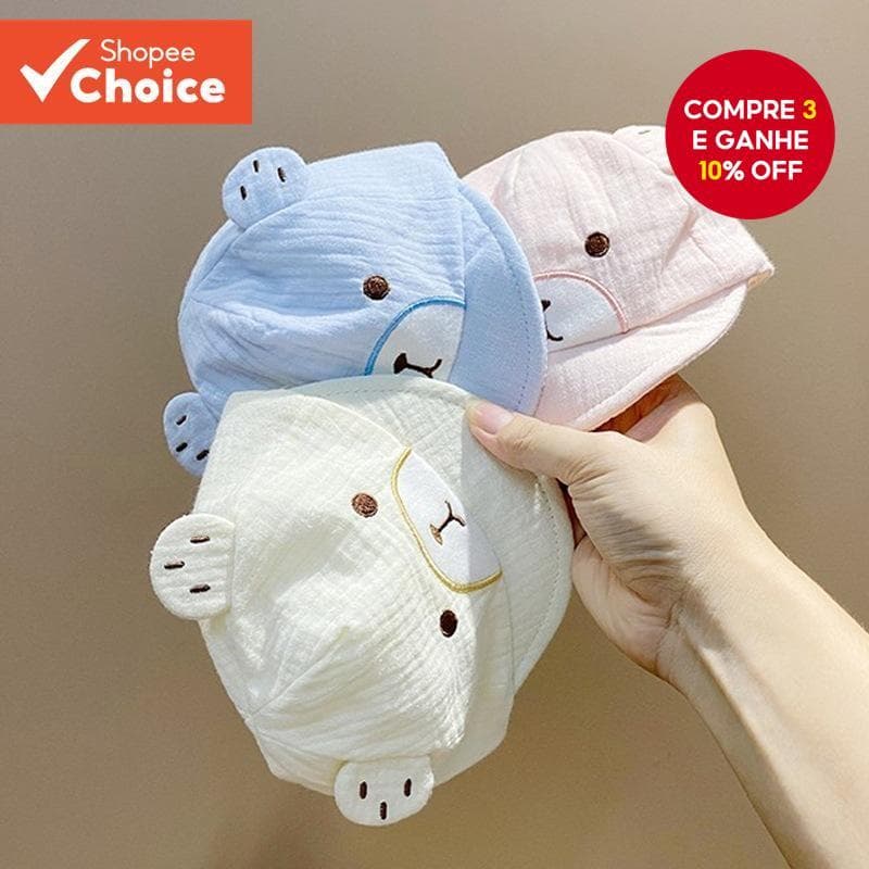 Boné De Beisebol Do Bebê Urso De Pelúcia Dos Desenhos Animados Para O Menino E Menina Verão Ao Ar Livre Proteção Solar C