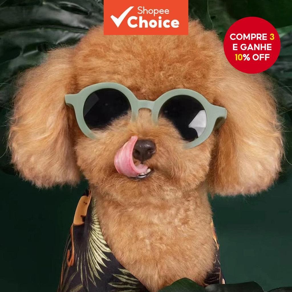  Óculos de sol para animais de estimação com estilo excêntrico, adequados para gatos/cães, óculos para cães.