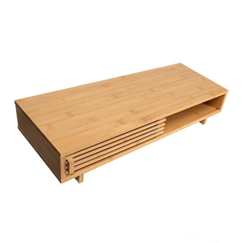 Base Para Monitor Zinnia, Com Elevacao e Organizador, Bambu, ZNO-MT1-NT