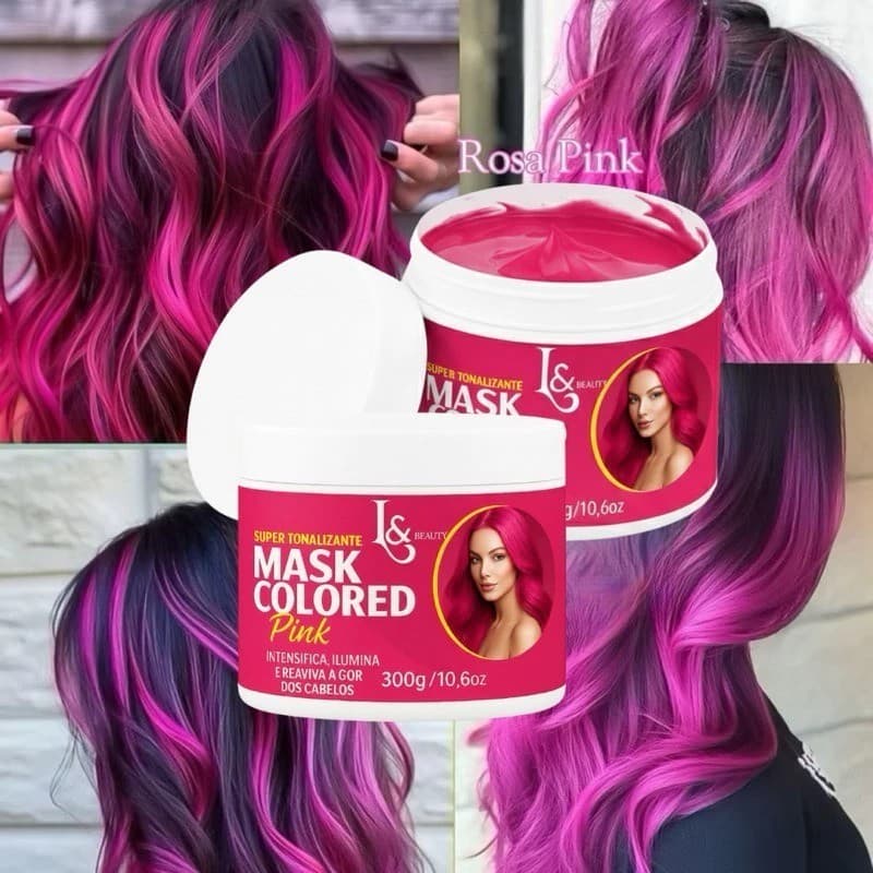 Tonalizante Capilar Rosa Pink S/ Amônia 300gr - L&beauty