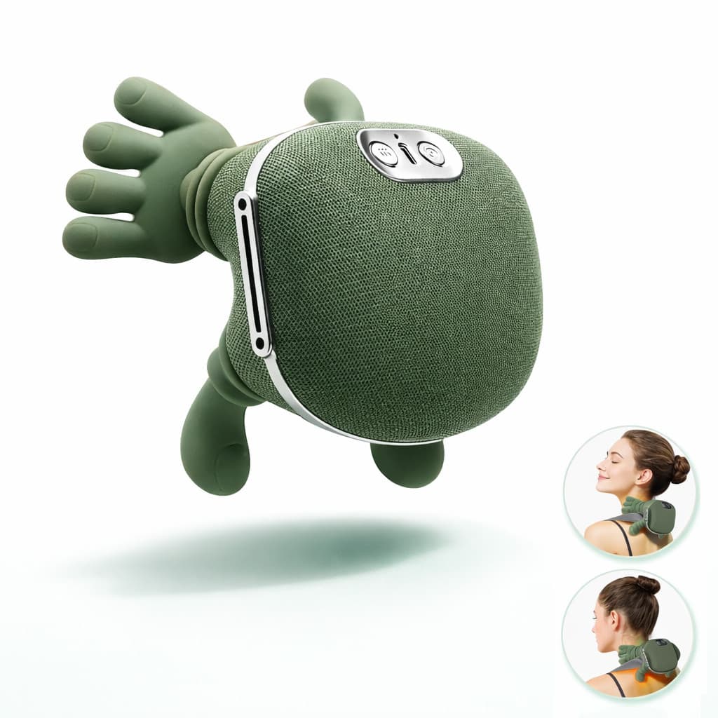 Massegeador de Pescoço 8 Pontos Aquecimento Relaxamento Tensão Ombro Mãos Massagem Alívio