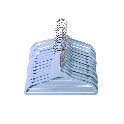 Kit 25 Cabide Infantil Antideslizante Ultrafinos de Veludo