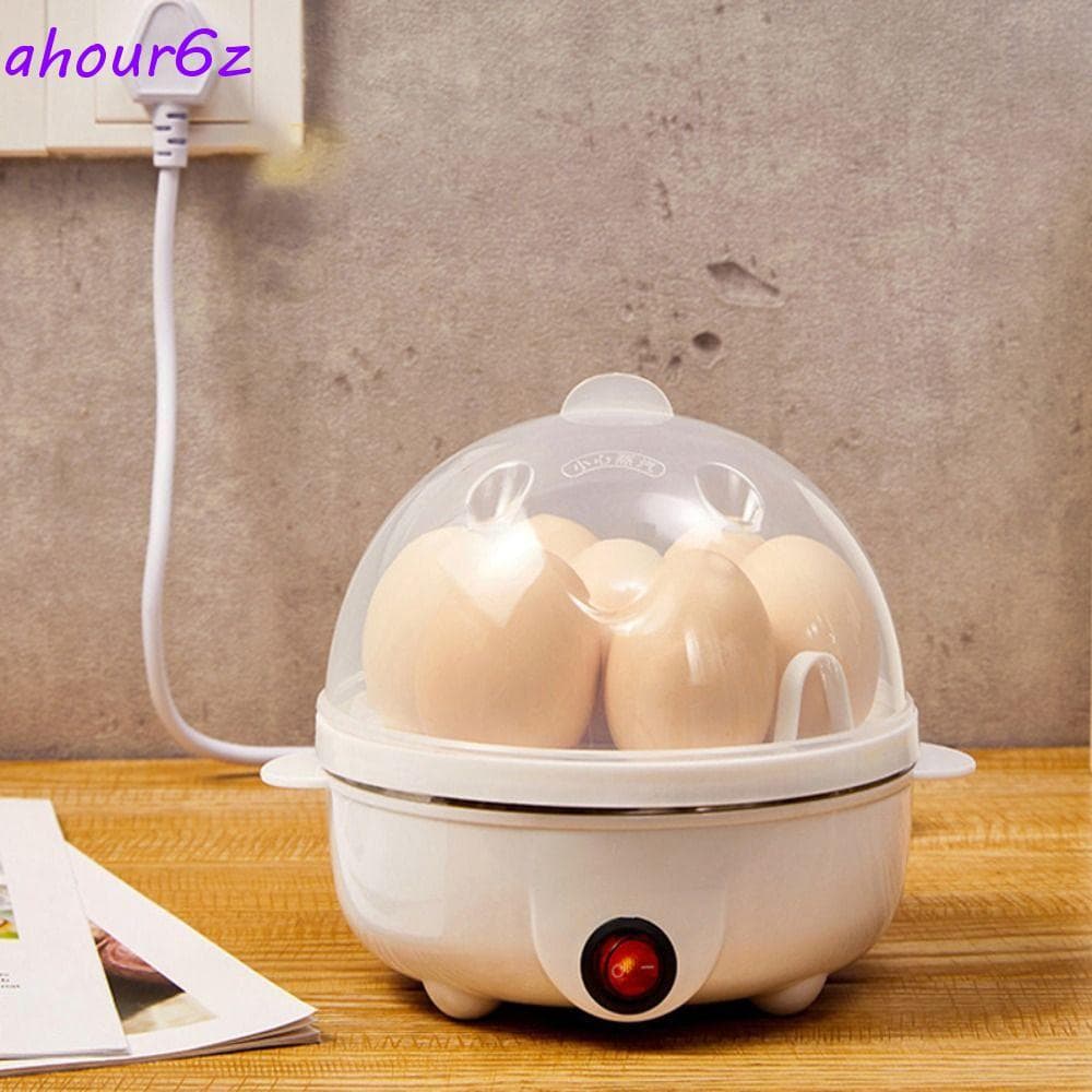 AHOURZ Panela Elétrica Para Ovos Cozidos No Vapor Multifuncional Alimentos A Poacher Egg Aquecedor Milho Leite Cozinhar