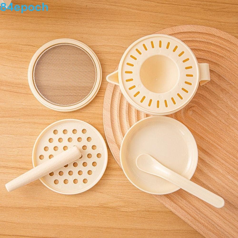 Conjunto De Tigela De Moagem De Alimentos BREPOCH 7 Unidades , Kit De Moedor Manual Portátil Para Bebês De Qualidade Ali