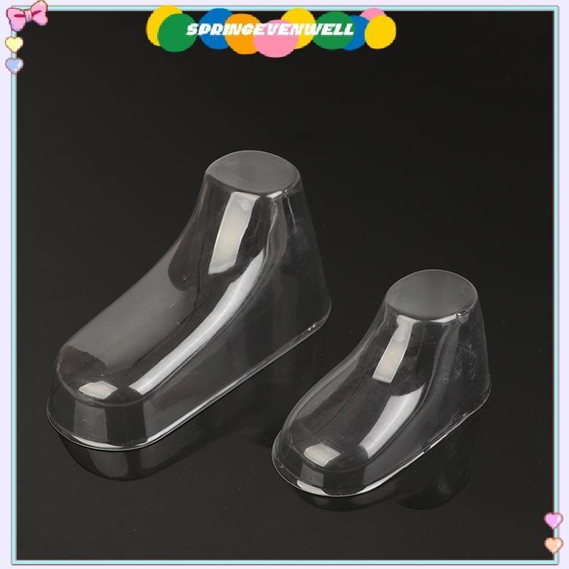 [springevenwell] 10 Peças De Botas Infantis De PVC Transparente , Estrutura De Suporte Para Pés , Molde De Sapato De Plá