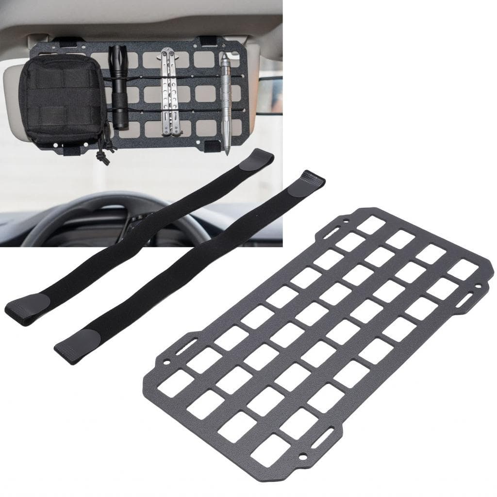 Organizador de viseira Painel Molle Multifuncional Placa Solar de Carro para Sunvisor