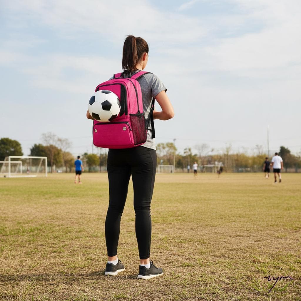 Mochila De Futebol À Prova D'água , Bolsa Esportiva De Grande Capacidade , Organizador De Equipamentos Para , Basquete ,
