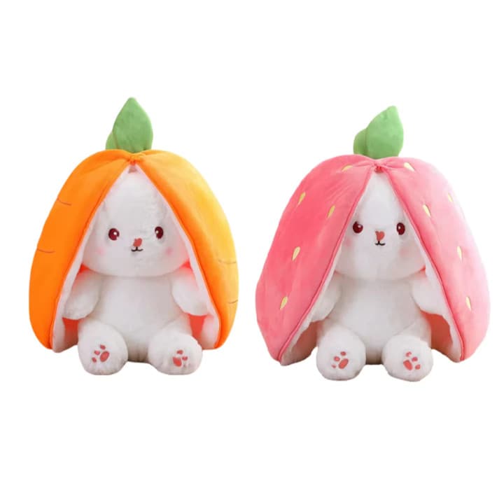 Pelúcia Coelho Surpresa Cenoura Grande – Decoração de Páscoa Infantil 18CM