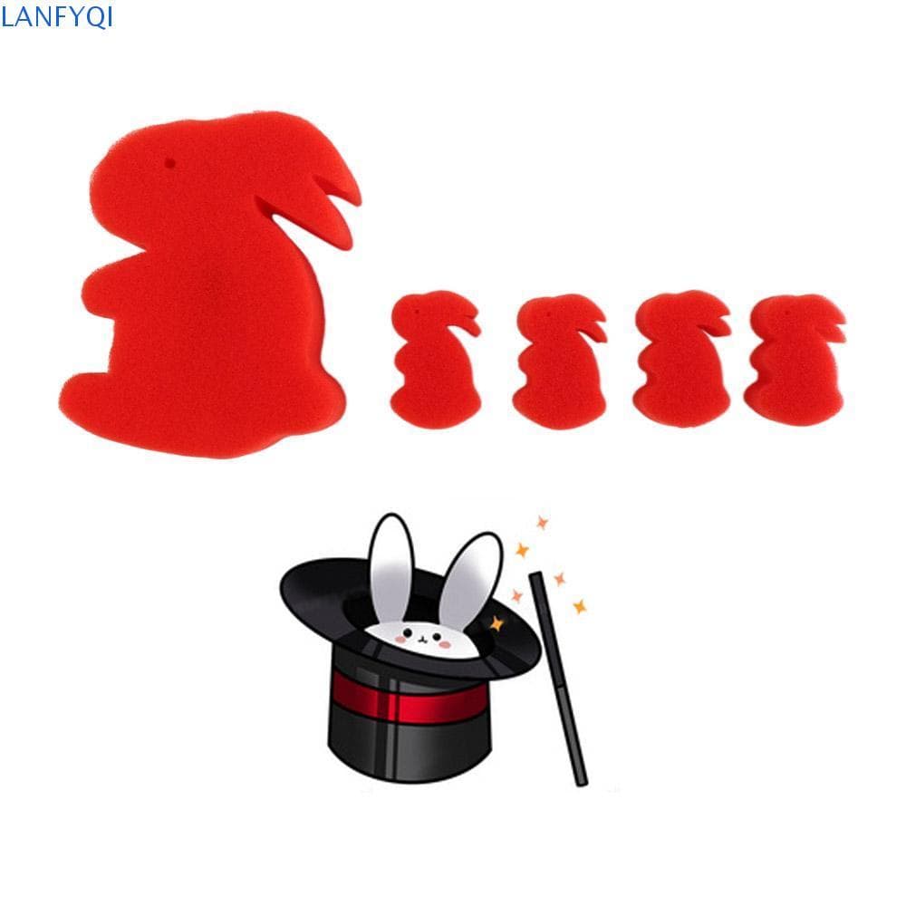 LANFYQI Esponja Mágica Coelho , Adereços Mágicos Palco Rua Truques De , Jogo Mágico De