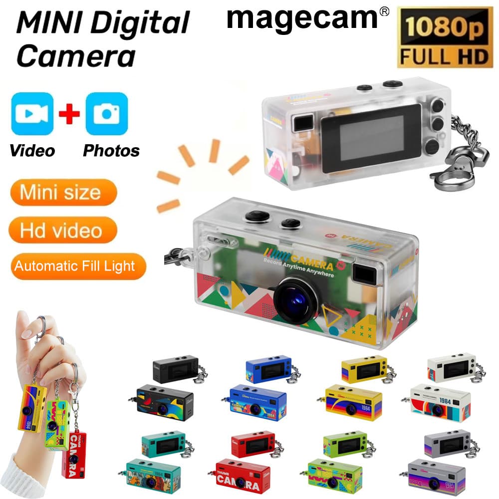 Chaveiro Câmera 0.96 Polegada Mini De Ação Retro Suporte Cartão Memória 1080P Muito Pequeno Filmadora Gravador Vídeo