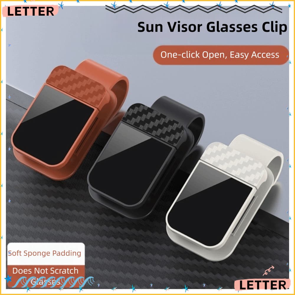 Suporte De Óculos De Sol Carta , Clipe De Proteção Plástico , Organizador Conveniente Automóvel