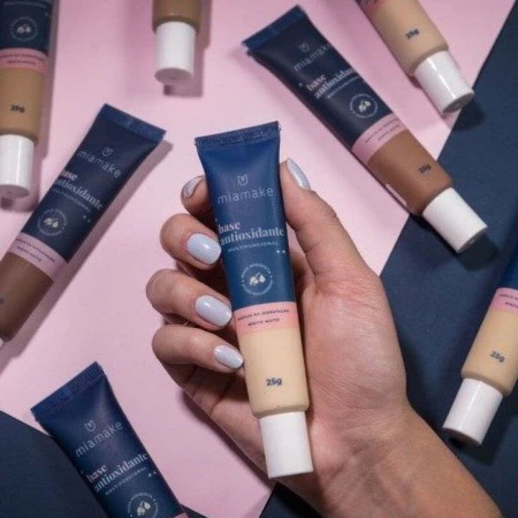 Kit de Bases Antioxidante Mia Make Cobertura Media Acabamento Natural