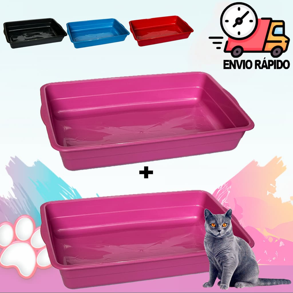Caixa De Areia Para Gatos Grande Bandeja Higiênica Banheiro de Gato 8L