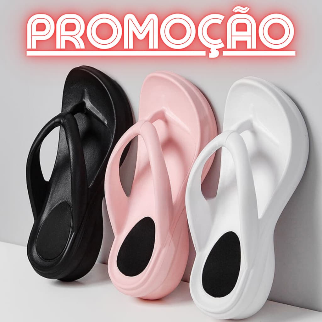 Chinelo Feminino Tamanco Idoso Ortopédico Macio Esporão Massageador Leve e Confotável
