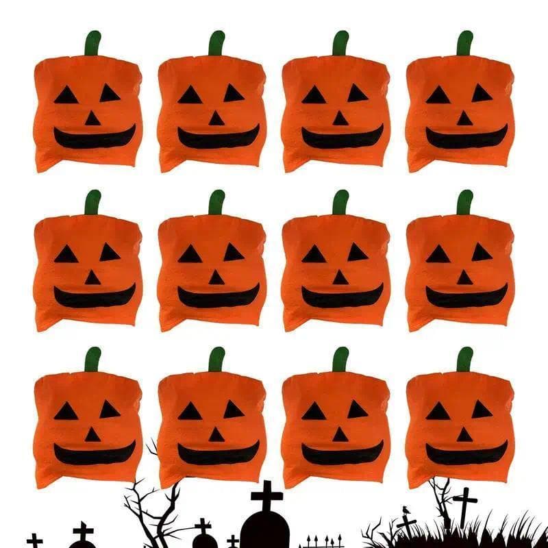 Abóbora Cabeça Do Carro Resto Cobre 12 Pçs Halloween Capa De Encosto De Bonito Dia Das Bruxas Protetor Assento De