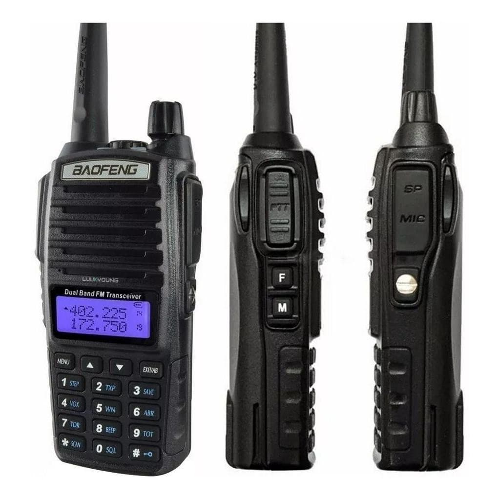 Radio Comunicador Baofeng Bf Dual Band Radio Fm + Fone Uv 82 uv82