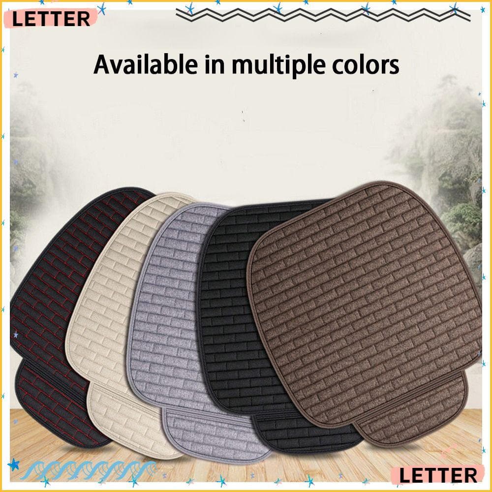 Almofada Protetora Para Assento De Carta , Capa De Dianteiro De Carro De Linho Respirável , Tapete Antiderrapante Resist