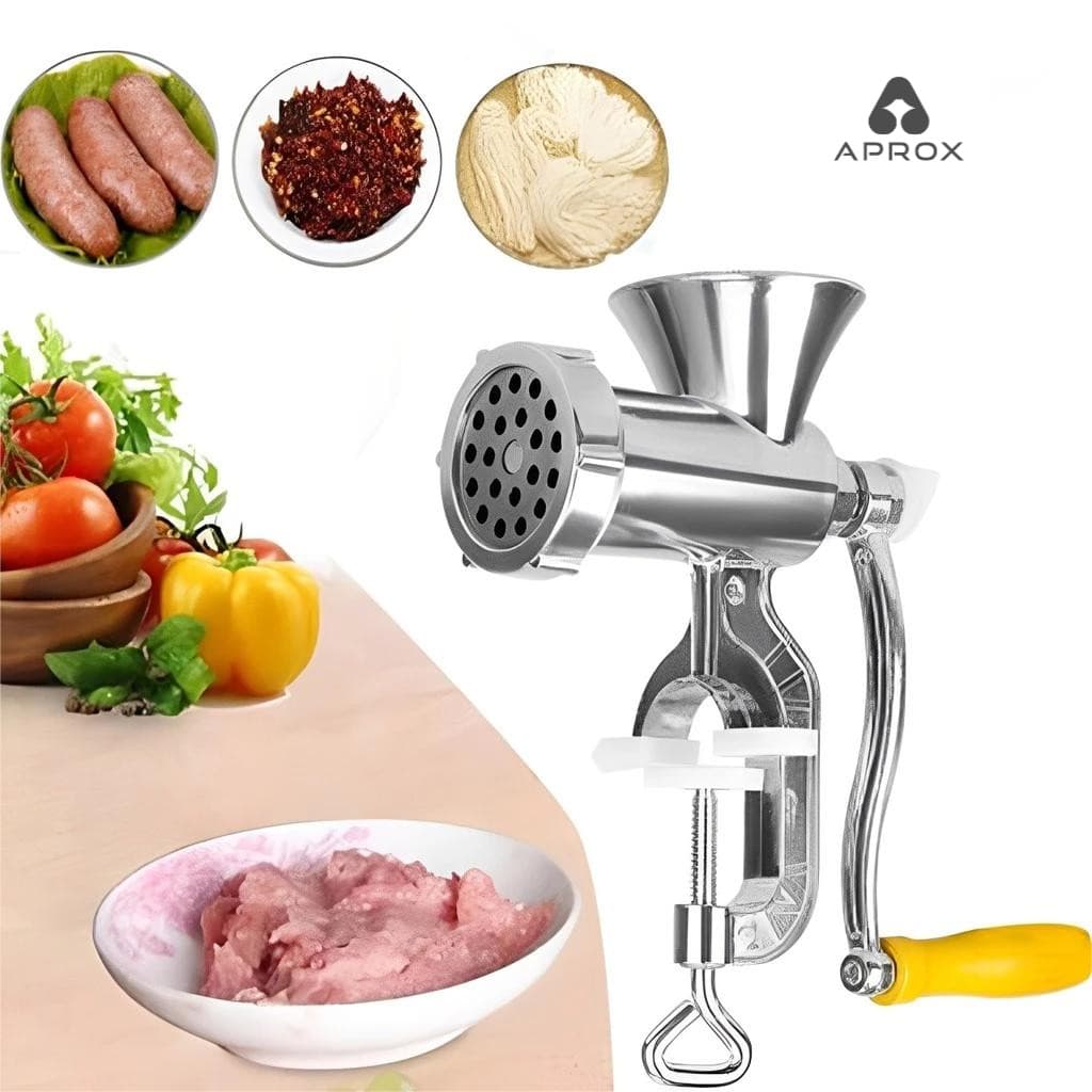 Moedor de Carne Manual com Funil para Linguiça e Biscoito ，Seguro, fácil de usar e durável