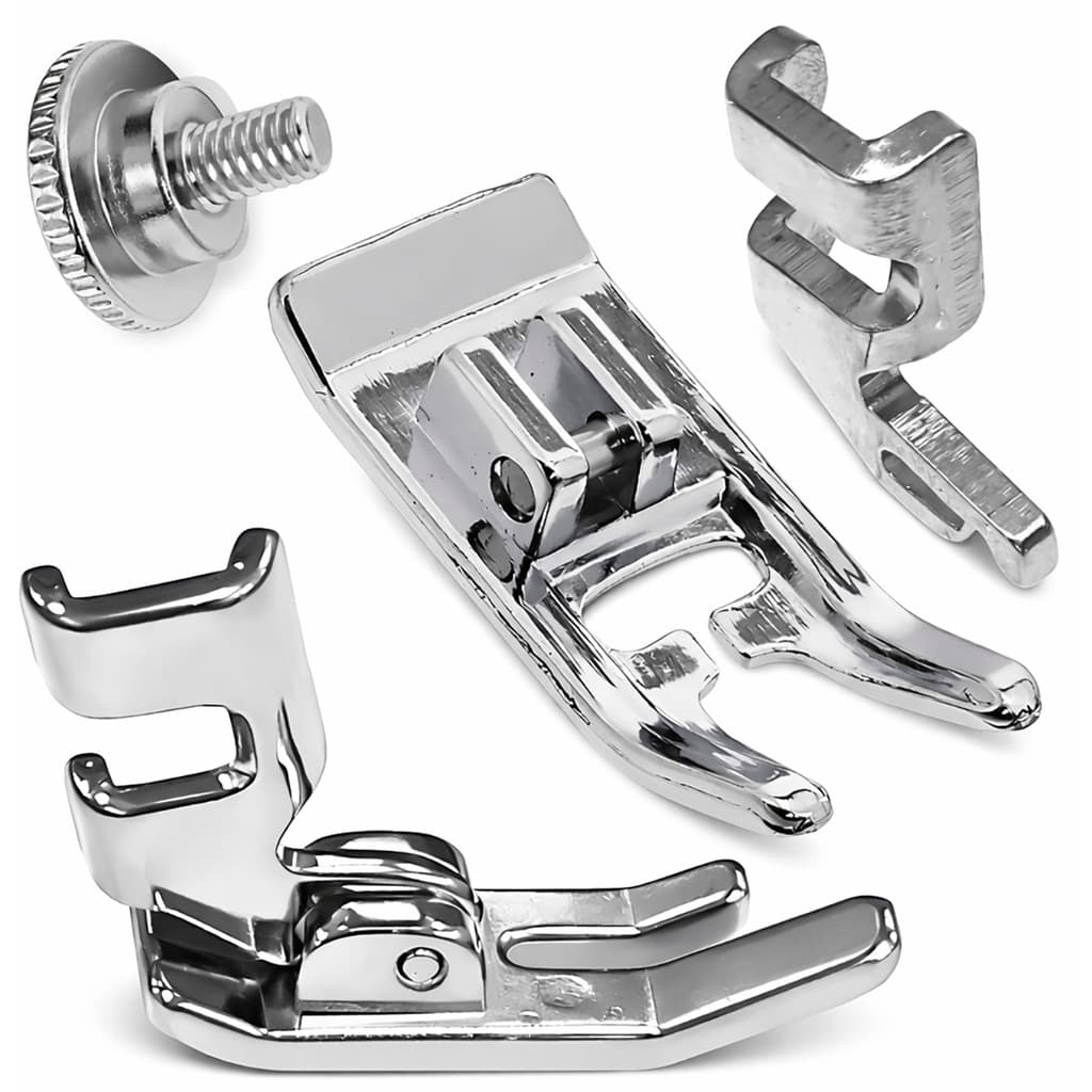 Calcador Sapata Zigzag Reta Haste Encaixe Singer Parafuso