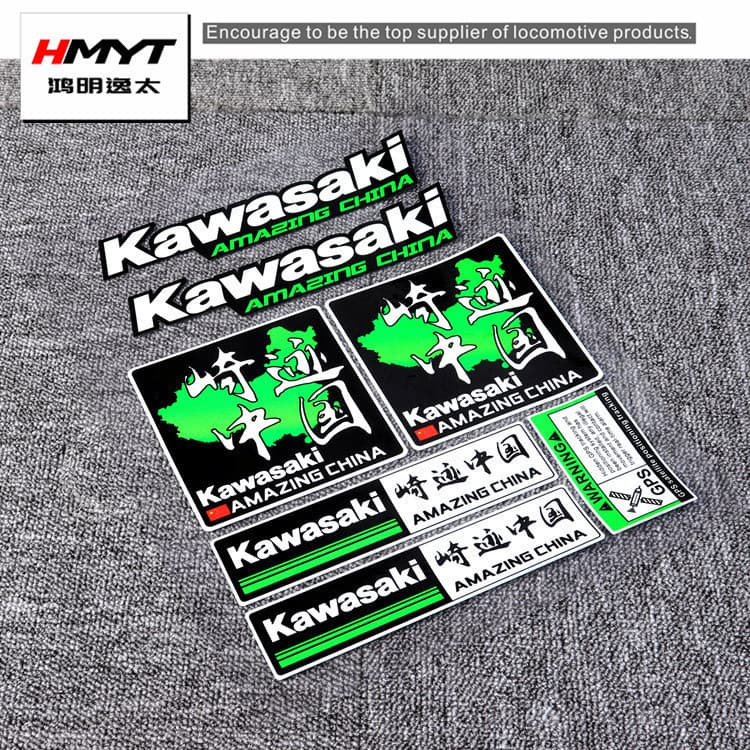 Adequado Para Kawasaki Adesivos Alienígena Besta 650 1100 De Carro Caixa Lateral Pára-Brisa Decalques Suprimentos Da Mot