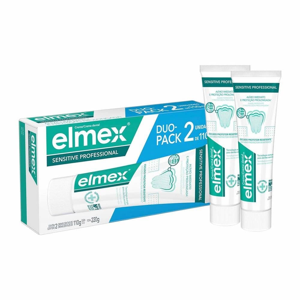 Creme Dental Elmex Sensitive 2 Unidades de 110g Cada