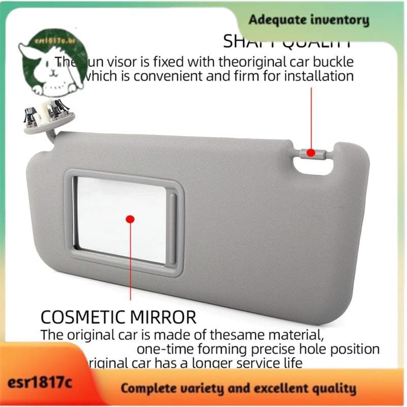 Viseiras Solares Do Lado Direito Dianteiro Passageiro Com Luz Para Acessórios De Peças De Carro 2006-2013 74310-42452-B2