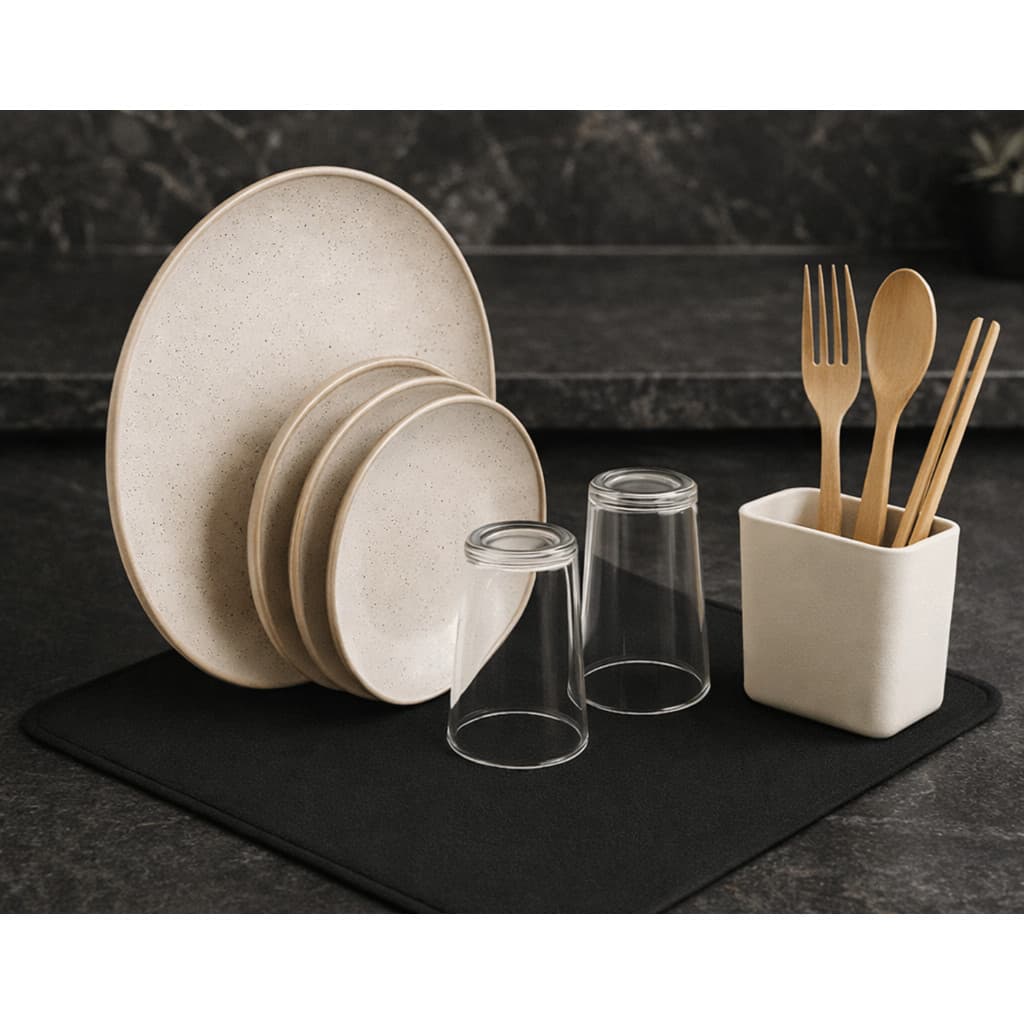 Tapete Escorredor De Louça Dobrável E Absorvente Para Pia 70x35cm