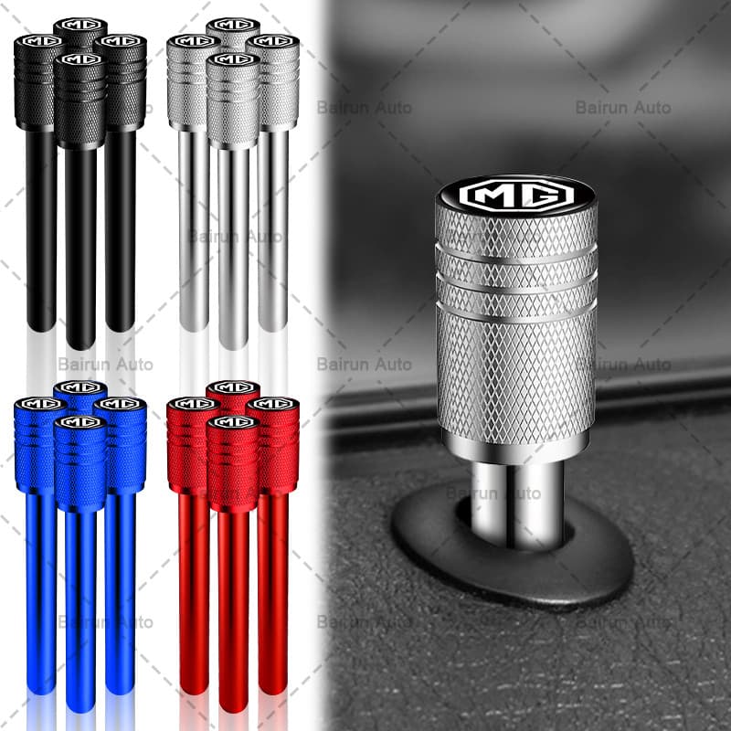 1/4 Pçs De Alumínio 3 slots Maçaneta Da Fechadura Porta Do Carro Trava Pino Segurança Para MG4 MG5 ZS EV HS PHEV Extenso
