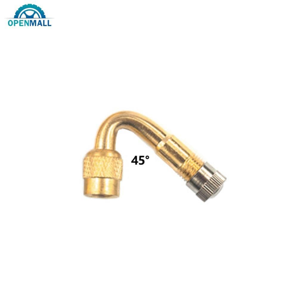 OPENMALL 45/90/135 Graus Ângulo De Latão Motocicleta Adaptador De Válvula Dobrada Extensão De Tubo De Pneu Para Carro Ca