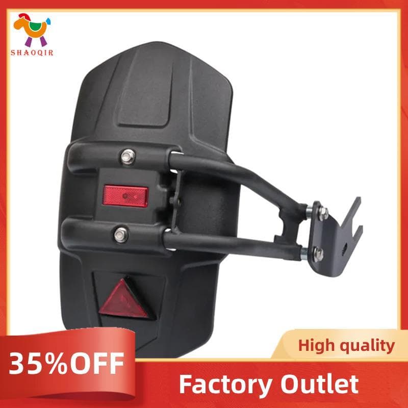 1 Peça Motocicleta Traseiro Paralama Mudflap Roda Respingo Guarda Lama Capa Protetor Acessórios Da Metal Preto + Plástic