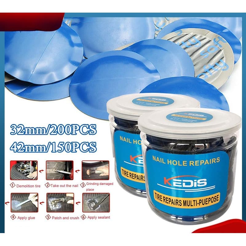 32/42MM Kit De Remendo De Pneu Redondo Natureza Borracha Reparação Tubo Interno Da Roda Do Carro Frio