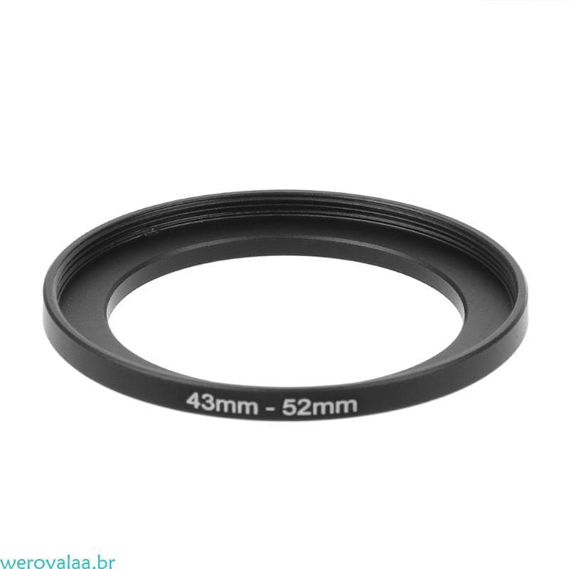 Weroyala 43mm A 52mm Metal Step Up Anéis Adaptador Lente Filtro Câmera Ferramenta Acessórios