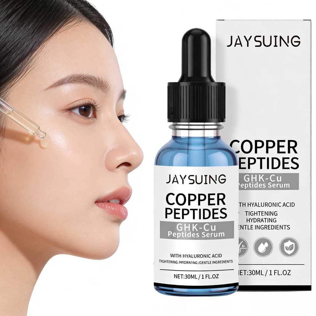 30ml Soro Peptídeo De Cobre GHK Com Ácido Hialurônico-Facial Leve De Absorção Rápida Para Apertar E Hidratar Todos Os Ti