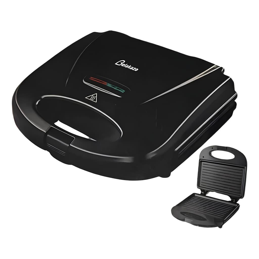 Sanduicheira Grill Belakaza 800W Antiaderente Preto Tostequeira