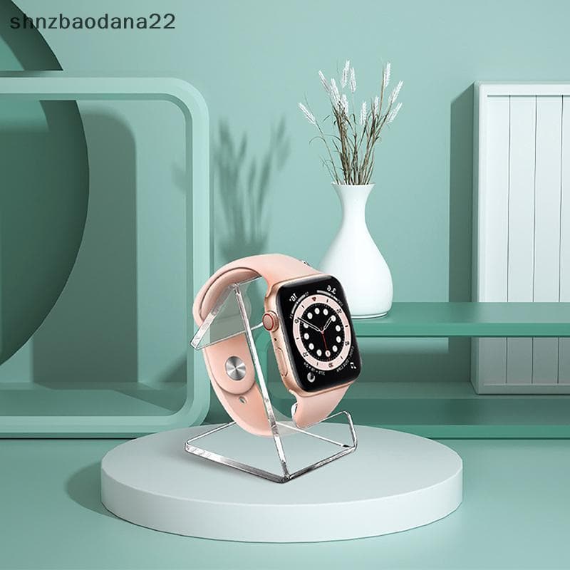 [Shnzd] Expositor De Relógio Acrílico Transparente Suporte Organizador Rack De Joias Exibição Único Vitrine EMKK