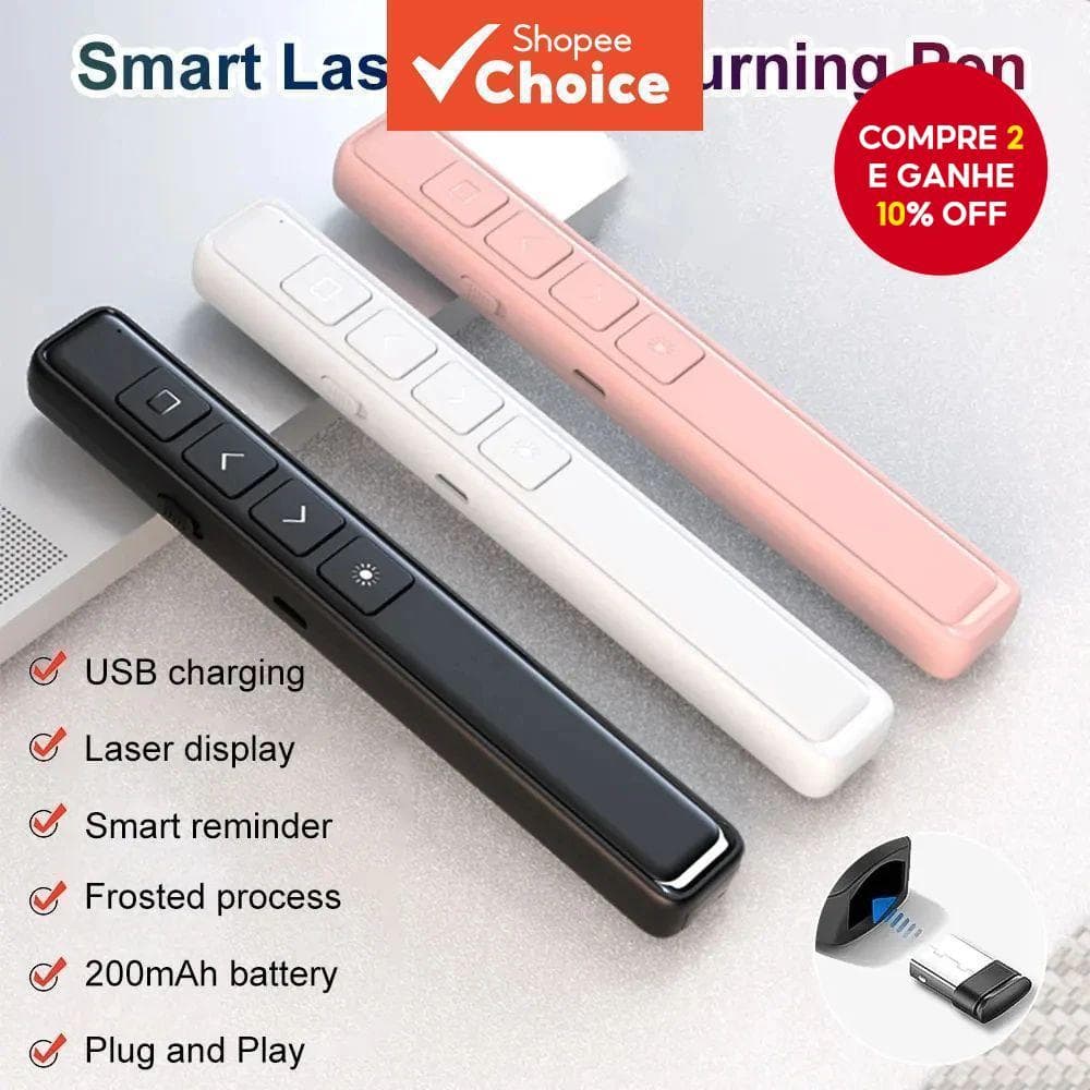 2.4GHz Apresentação Sem Fio Clicker Powerpoint Caneta USB Controle Remoto Flip Para Escritório Ensino Projetor PPT Apres