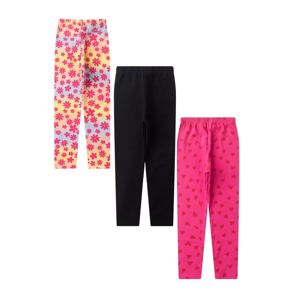 Kit 3 Legging Infantil Feminino Cores