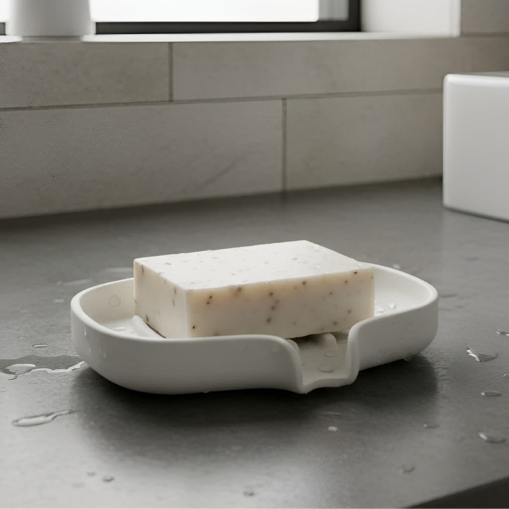 Saboneteira de Pia com Drenagem Anti Lodo Banheiro Prática Evita Acúmulo de Água e Derretimento