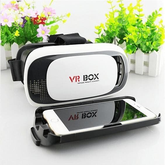 Óculos de Realidade Virtual VR Box 2.0 Cardboard 3D com Controle Bluetooth
