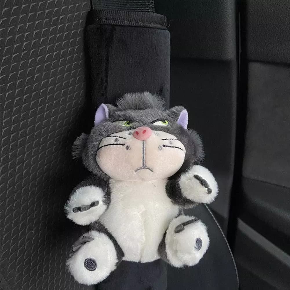 Capa De Cinto De Segurança Do Carro Dos Desenhos Animados Auto Ombro Casal Decoração Interior Acessórios Arco V7v1