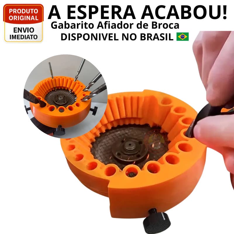 Gabarito Afiador de Broca Lixadeira Esmerilhadeira 4.1/2" | Disco de 115 mm viv