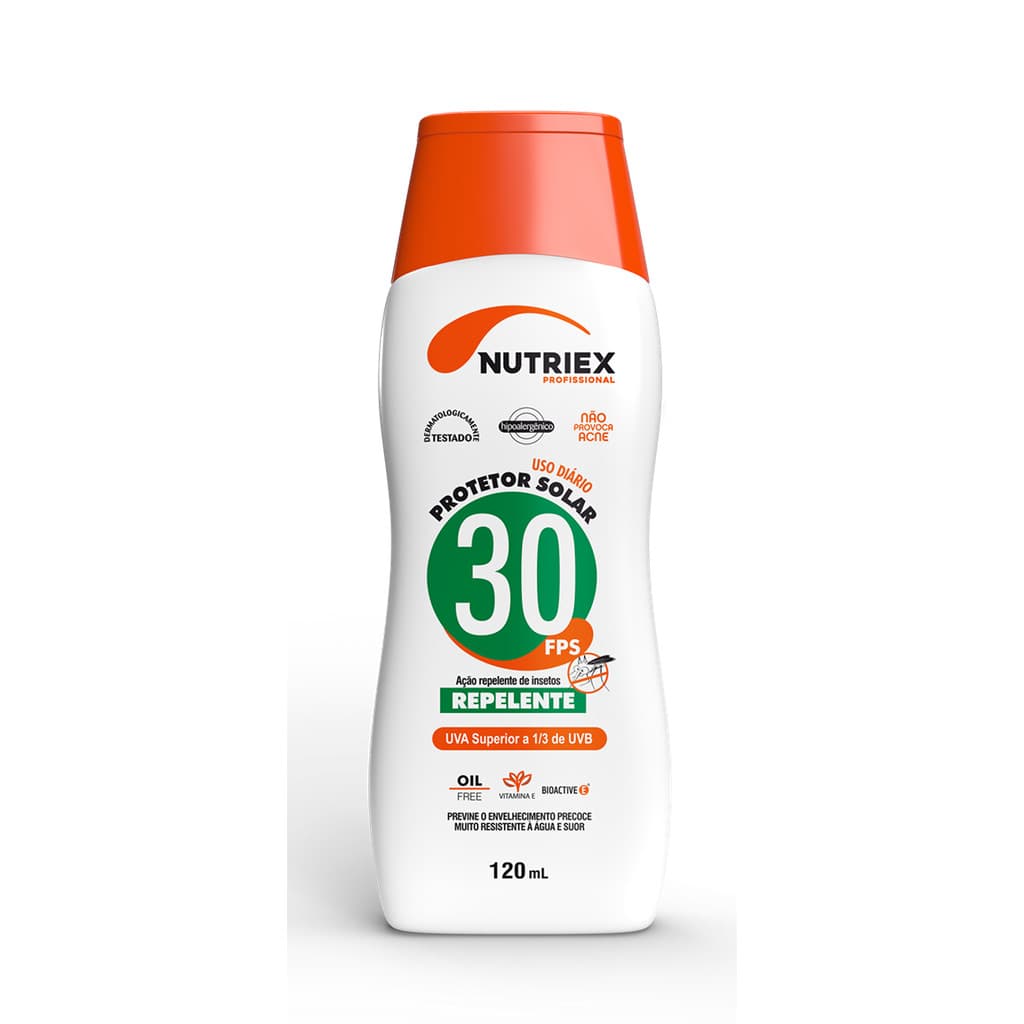 Protetor Solar FPS 30 Com Repelente Nutriex Profssional 120ml