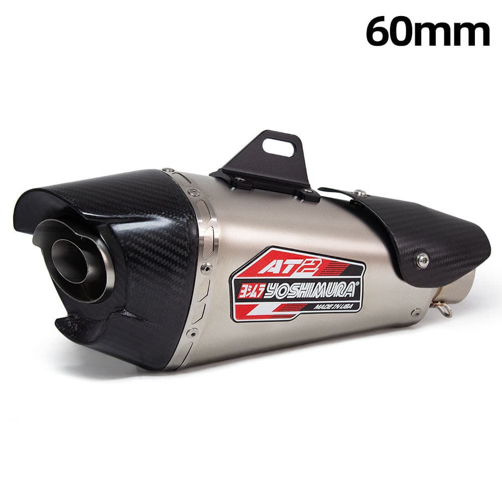 Silenciador De Escapamento Universal Para Motocicleta , Fibra De Carbono Yoshimura AT2 60MM
