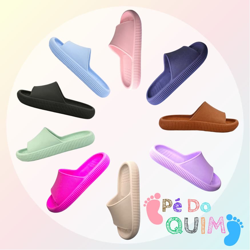 Chinelo Slide Infantil Unissex Confortável Antiderrapante Criança Vários Modelos Promoção Envio Rápido