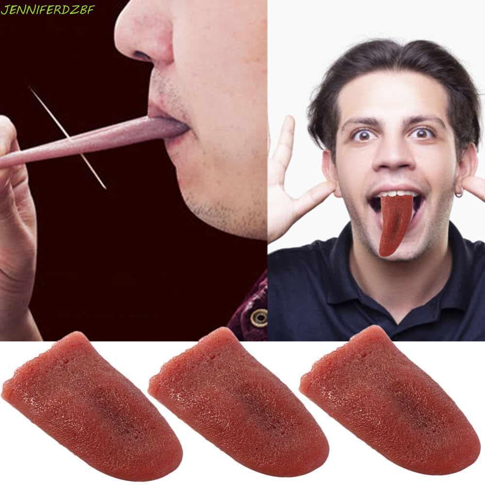 JENNIFERDZBF 3 Peças De Brinquedo De Língua , Extensível De Simulação Horrível Mágica Assustadora Inofensiva